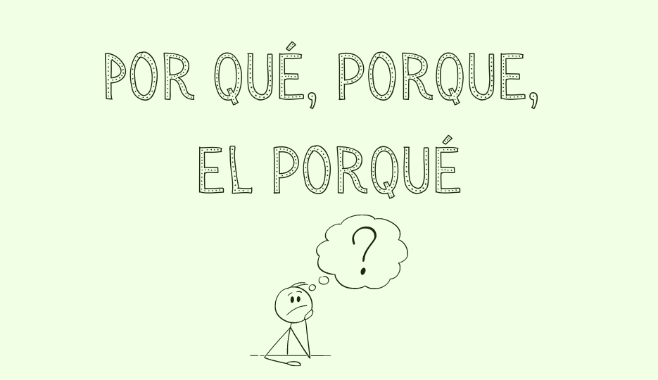 Read more about the article Por qué, porque, el porqué
